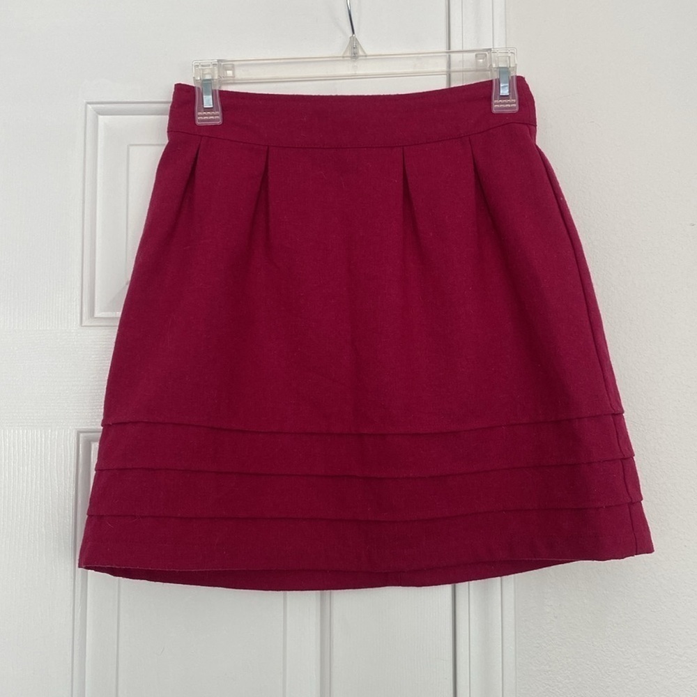 Anthropologie brand Tulle deep pink mini skirt.